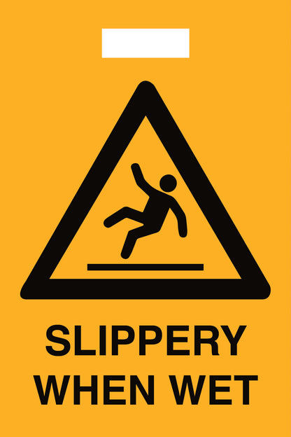Caution Slippery When Wet - Corflute Box Sign