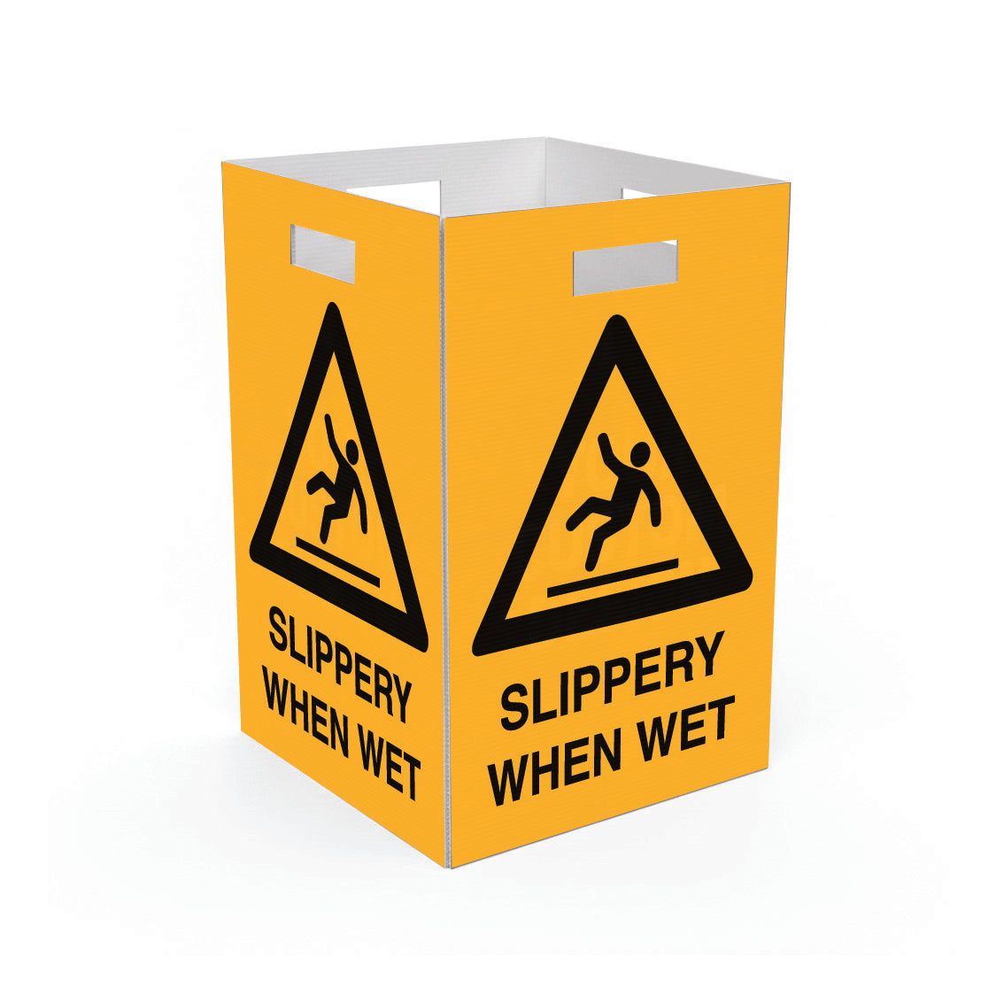 Caution Slippery When Wet - Corflute Box Sign