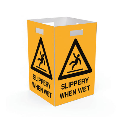 Caution Slippery When Wet - Corflute Box Sign