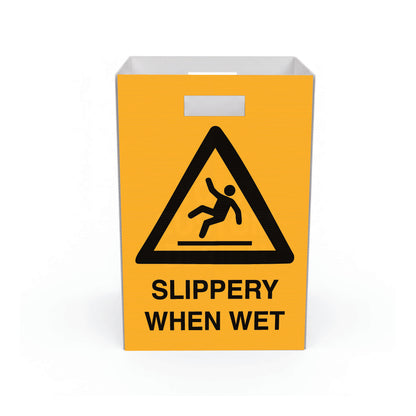 Caution Slippery When Wet - Corflute Box Sign