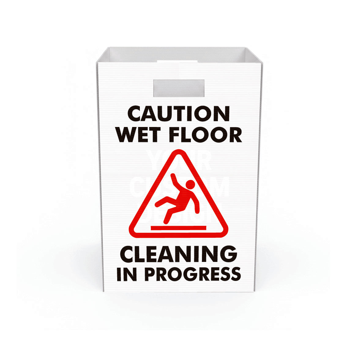 Caution Wet Floor Cleaning In Progress - Corflute Box Sign