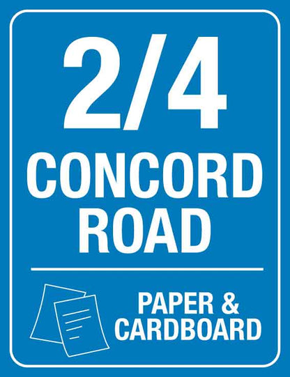 Custom Address & Paper & Cardboard Wheelie Bin Stickers