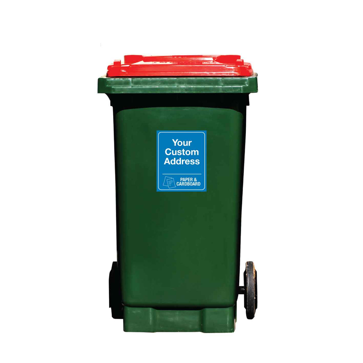 Custom Address & Paper & Cardboard Wheelie Bin Stickers