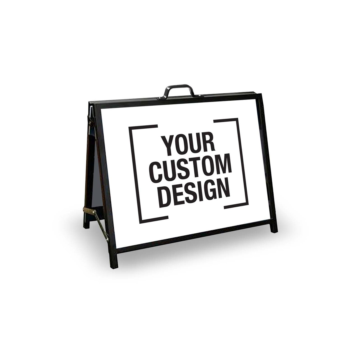 A-Frame Landscape Black Custom Design Corflute Inserts