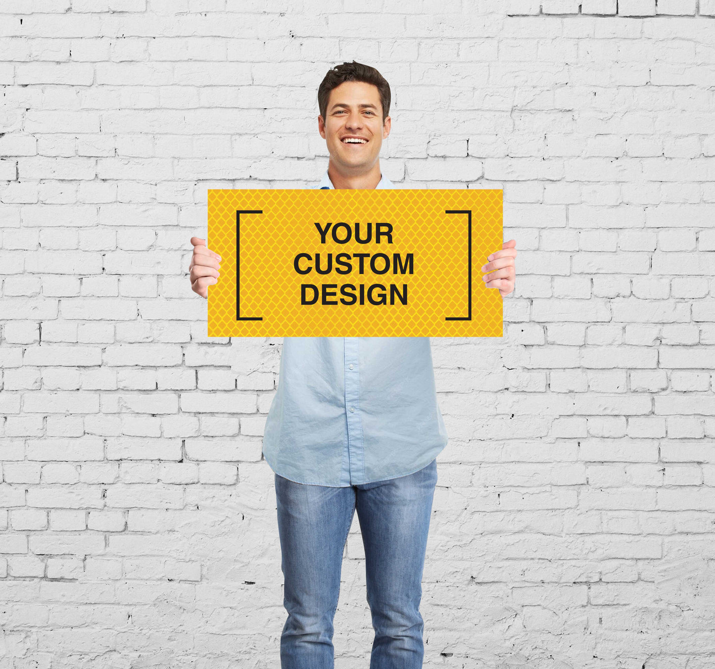 Custom Small Skinny Multi Message Traffic Sign