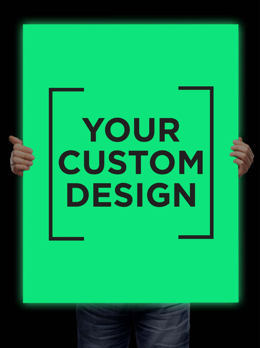 Glow In The Dark Custom Aluminium Composite Panel 900mm x 1200mm