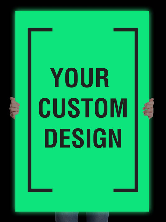 Glow In The Dark Custom Aluminium Composite Panel 800mm x 1200mm
