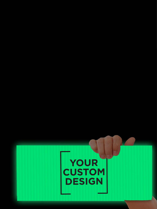 Glow In The Dark Custom Corflute 180mm x 350mm