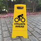 Yellow A-Frame - Cyclists Ahead