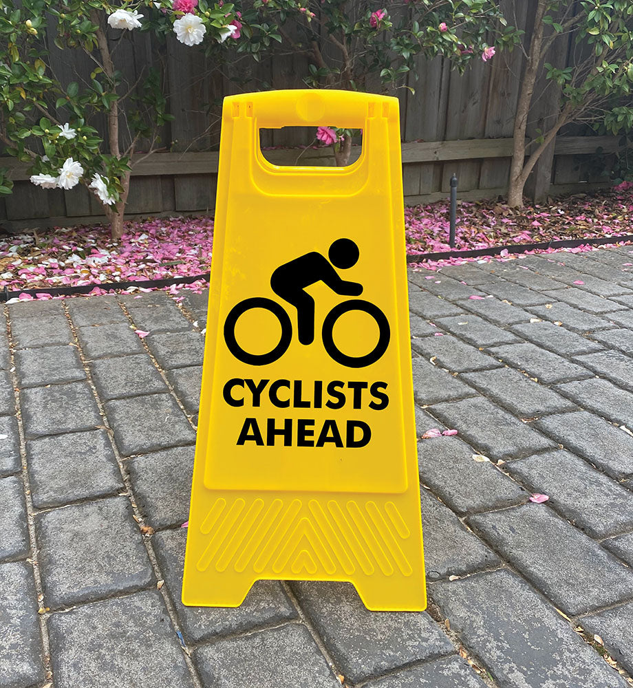 Yellow A-Frame - Cyclists Ahead