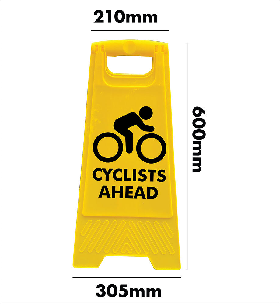 Yellow A-Frame - Cyclists Ahead