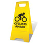 Yellow A-Frame - Cyclists Ahead