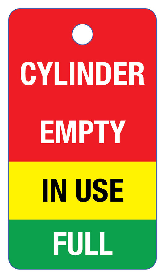 Cylinder Empty In Use Full Lock Out Tag