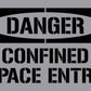 Danger Confined Space Entry - Aluminium Composite Stencil