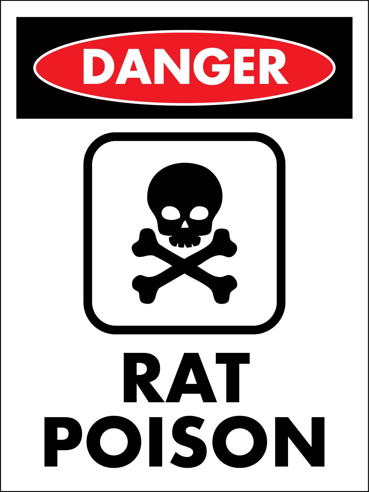 Danger Rat Poison Sign