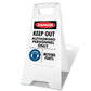 White A-Frame - Danger Construction Site Sign Keep Out Hearing PPE