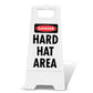 White A-Frame - Danger Hard Hat Area