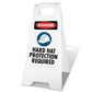 White A-Frame - Danger Hard Hat Protection Required
