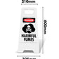White A-Frame - Danger Harmful Fumes