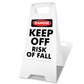 White A-Frame - Danger Keep Off Risk Of Fall