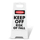 White A-Frame - Danger Keep Off Risk Of Fall
