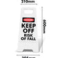 White A-Frame - Danger Keep Off Risk Of Fall