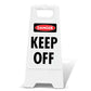 White A-Frame - Danger Keep Off