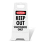 White A-Frame - Danger Keep Out Scaffolders Only