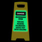 Glow In The Dark - Yellow A-Frame - Danger Microwave Oven