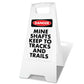 White A-Frame - Danger Mine Shafts Keep To Tracks and Trails