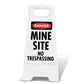 White A-Frame - Danger Mine Site No Trespassing