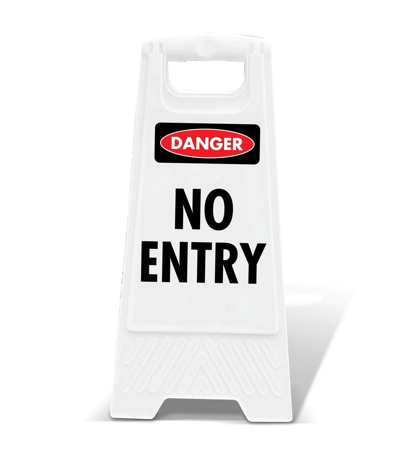 White A-Frame - Danger No Entry