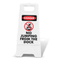 White A-Frame - Danger No Jumping From the Dock