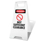 White A-Frame - Danger Not Sufficient Clearance