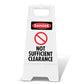 White A-Frame - Danger Not Sufficient Clearance