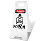 White A-Frame - Danger Poison