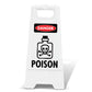 White A-Frame - Danger Poison