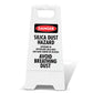 White A-Frame - Danger Silica Dust Hazard Exposure