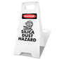 White A-Frame - Danger Silica Dust Hazard
