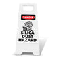 White A-Frame - Danger Silica Dust Hazard