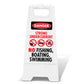 White A-Frame - Danger Strong Undercurrent No Fishing Boating Swimming