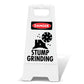 White A-Frame - Danger Stump Grinding