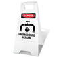 White A-Frame - Danger Underground Gas Line