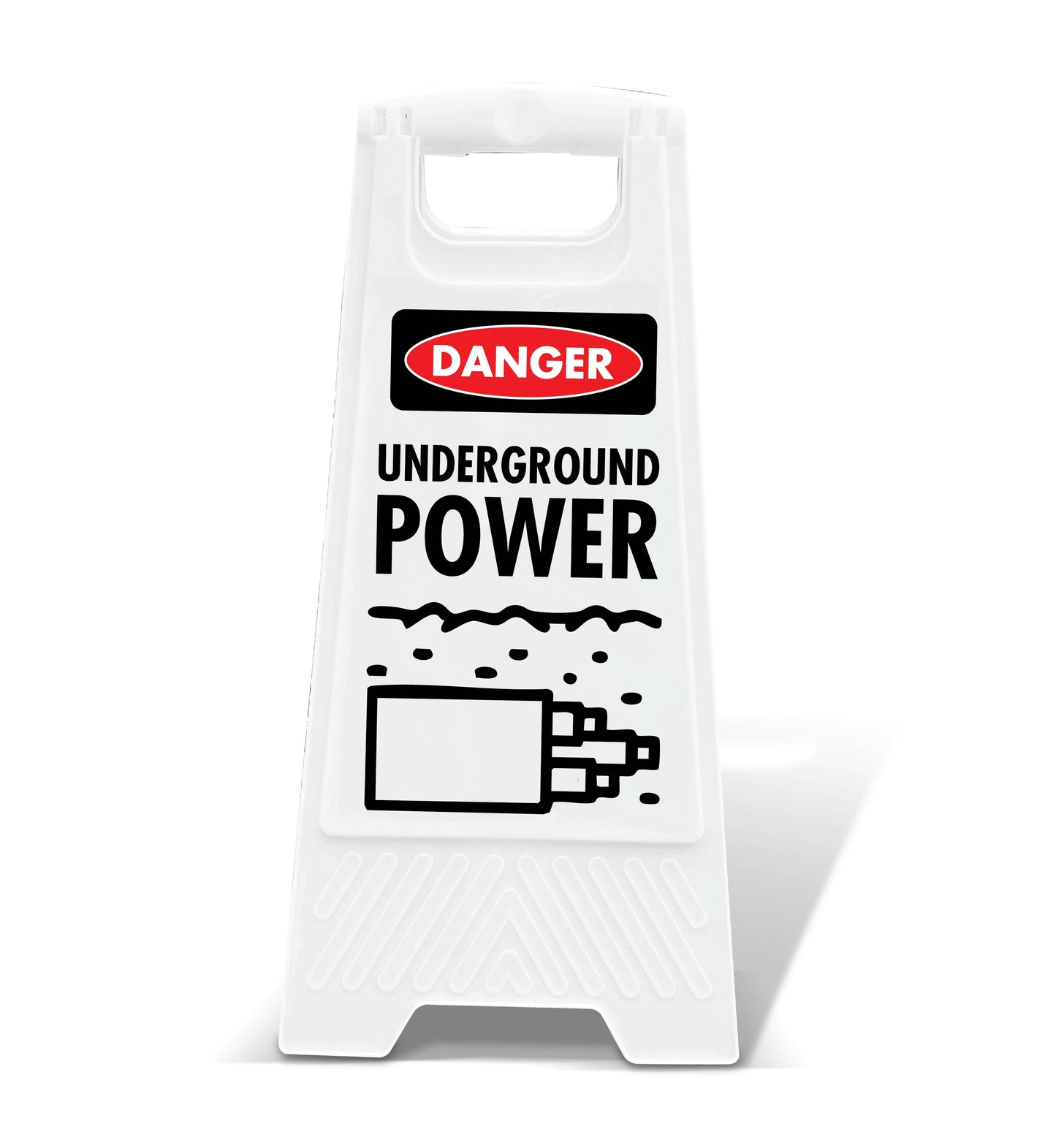 White A-Frame - Danger Underground Power