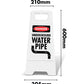 White A-Frame - Danger Underground Water Pipe