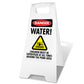 White A-Frame - Danger Water Must Be Supervised