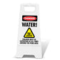White A-Frame - Danger Water Must Be Supervised