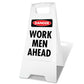 White A-Frame - Danger Work Men Ahead