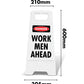 White A-Frame - Danger Work Men Ahead