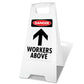 White A-Frame - Danger Workers Above